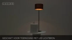 Lucide Vloerlamp Maya Zwart - E27 - 150 cm hoog