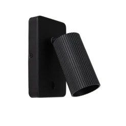 Lucide Wandlamp Clubs Zwart - GU10 - 16 cm hoog