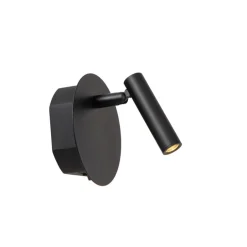 Lucide Wandlamp Jolijn Zwart - LED - Ø 11 cm