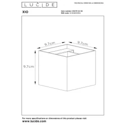 Lucide Wandlamp Xio Zwart - G9 - 10x10 cm