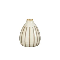 Mica Decorations Vaas Babette Crème - 16 cm hoog
