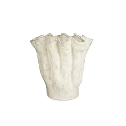 Mica Decorations Vaas Fenne Crème - 28 cm hoog