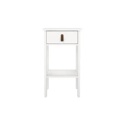 Nachtkastje Dallas Wit - 40x71x35 cm