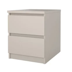 Nachtkastje Luna Taupe - 41x50x50 cm