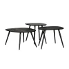 Salontafel Comporta Zwart - set 3 stuks