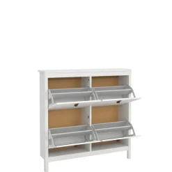 Schoenenkast Dallas Wit - 103x103x25 cm