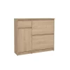 Schoenenkast Luna Eiken - 109x93x32 cm