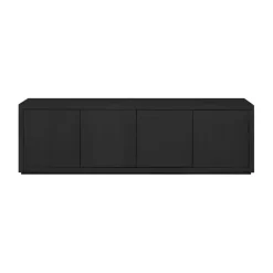 TV-meubel Chester Zwart - 215x55x40 cm