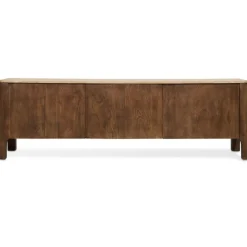 TV-Meubel Liam Bruin / Marmer - 175x55x40 cm