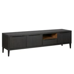 TV-meubel Zwanenburg Zwart - 192x52x48 cm