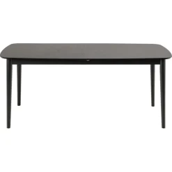 Uitschuifbare Eettafel Saga Zwart - 180/219x90 cm
