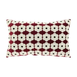 Unique Living Sierkussen Mona Bordeaux - 30x50 cm