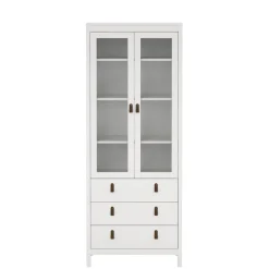 Vitrinekast Dallas Wit - 79x199x33 cm