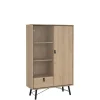 Vitrinekast Denver Eiken - 102x162x40 cm