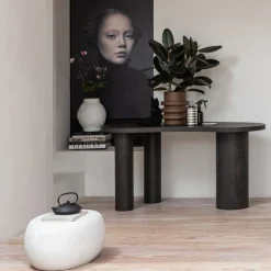 vtwonen Bijzettafel Pebble Wit - 50x50 cm