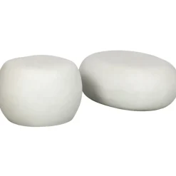 vtwonen Bijzettafel Pebble Wit - 50x50 cm