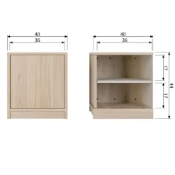 vtwonen Onderkast Modulair Naturel - 40x44x40 cm