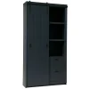 vtwonen Wandkast Barn Zwart - 122x230x37 cm
