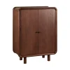 Wandkast Boogie Donkerbruin - 90x120x43 cm