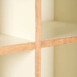 Wandkast Doble Naturel / Crème - 85x210x40 cm