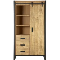 Wandkast Tilburg Naturel - 109x190x45 cm