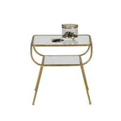 WOOOD Bijzettafel Amazing Goud - 47x40 cm