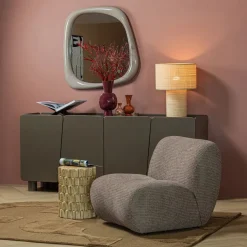 WOOOD Bijzettafel Axu Zand - Ø 35 cm