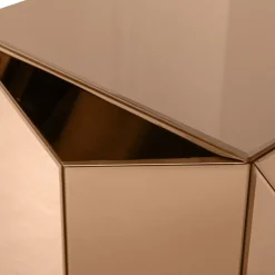 WOOOD Bijzettafel Glintz Bruin - 40x40 cm