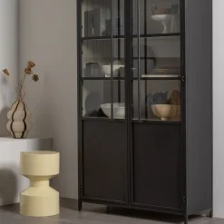 WOOOD Bijzettafel Hidde Geel - Ø 30 cm