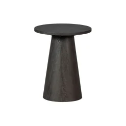 WOOOD Bijzettafel Maan Donkerbruin - Ø 40 cm