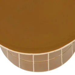 WOOOD Bijzettafel Plu Honinggeel - Ø 38 cm