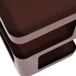 WOOOD Bijzettafel Riv Paars / Bruin - 35x35 cm
