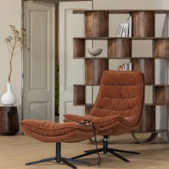 WOOOD Boekenkast Sinne Bruin - 130x180x35 cm