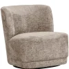 WOOOD Draaifauteuil Atty Zand