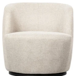 WOOOD Draaifauteuil Serra Crème