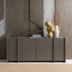 WOOOD Dressoir Brock Warmgrijs - 200x85x44 cm