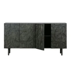 WOOOD Dressoir Counter Zwart - 160x83x40 cm