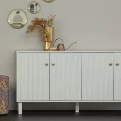 WOOOD Dressoir Madu Grijs - 160x78x46 cm