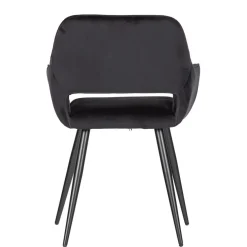 WOOOD Eetkamerstoel Jelle Zwart - set 2 stuks