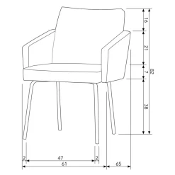 WOOOD Eetkamerstoel Mount Taupe