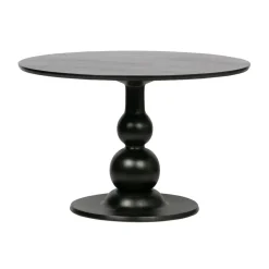 WOOOD Eettafel Blanco Zwart - Ø 120 cm