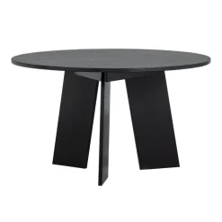 WOOOD Eettafel Fries Zwart - Ø 90 cm