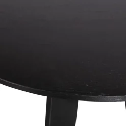 WOOOD Eettafel Fries Zwart - Ø 90 cm