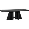 WOOOD Eettafel Kean Zwart - 220x100 cm