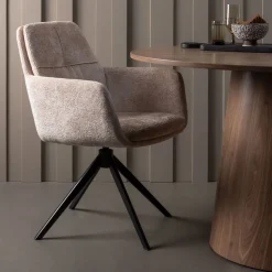 WOOOD Eettafel Maan Bruin - Ø 120 cm
