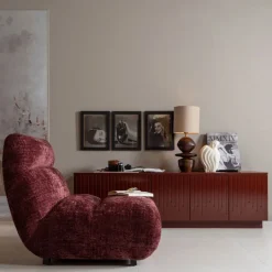 WOOOD Fauteuil Observe Aubergine