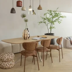 WOOOD Hanglamp Arleso Zand - E27 - Ø 14 cm