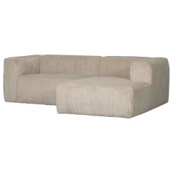 WOOOD Hoekbank Bean Rechts Beige