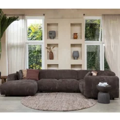 WOOOD Hoekbank Cloud Divan Rechts Bruin