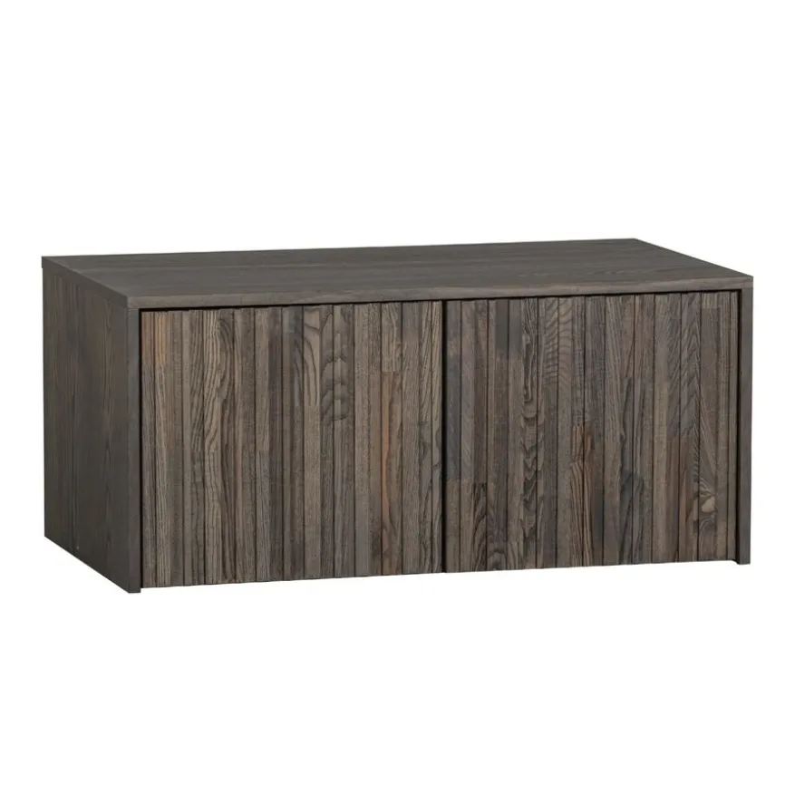 WOOOD Kistbank New Gravure Bruin - 88x50x40 cm